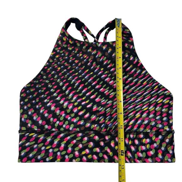 Lululemon Women’s 6 High Rise Energy‎ Bra SeaWheeze Special Edition Pink Green - Picture 7 of 8